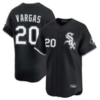 C.White Sox #20 Miguel Vargas Player Black Limited Home Gdoa Stitched Jerseys