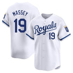 KC.Royals #19 Michael Massey Player White Alt Limited Home Gdoa Stitched Jerseys