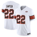 C.Browns #22 Dylan Sampson Player White Limited Vapor F.U.S.E. Alternate Game Gdoa Stitched Jerseys