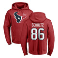 H.Texans #86 Dalton Schultz Player Red Pro Line Pullover Hoodie Limited Game Gdoa Stitched Jerseys
