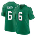 P.Eagles #6 DeVonta Smith Player Green Kelly Alternate Home Game Gdoa Stitched Jerseys