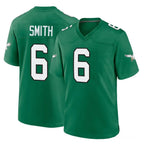 P.Eagles #6 DeVonta Smith Player Green Kelly Alternate Home Game Gdoa Stitched Jerseys