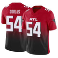A.Falcons #54 Brandon Dorlus Player Red Vapor F.U.S.E. Limited Home Game Gdoa Stitched Jerseys