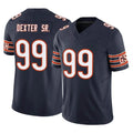 C.Bears #99 Gervon Dexter Sr. Player Navy Vapor F.U.S.E. Limited Home Game Gdoa Stitched Jerseys