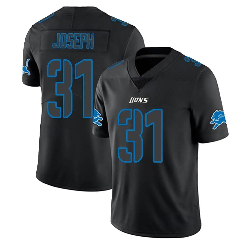 D.Lions #31 Kerby Joseph Player Black Impact Limited Home Game Gdoa Stitched Jerseys