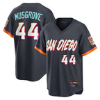 S.Diego Padres #44 Joe Musgrove Player Obsidian 2026 City Connect Home Limited T-shirt Fdoa Stitched Jerseys