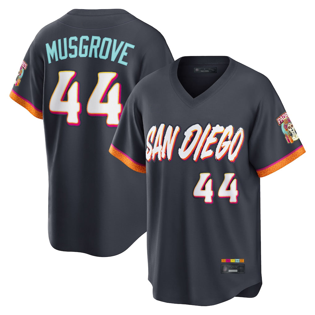 S.Diego Padres #44 Joe Musgrove Player Obsidian 2026 City Connect Home Limited T-shirt Fdoa Stitched Jerseys
