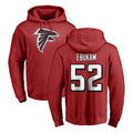 A.Falcons #52 Samson Ebukam Player Red Pullover Hoodies Home Game Gdoa Stitched Jerseys