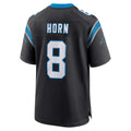 C.Panthers #8 Jaycee Horn Player Black Home Game Gdoa Stitched Jerseys