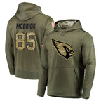 A.Cardinals #85 Trey McBride Player Olive Salute to Service Limited Hoodies Gdoa Stitched Jerseys