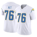 LA.Chargers #76 Joe Alt Player White Limited Vapor F.U.S.E. Home Game Gdoa Stitched Jerseys