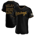 P.Pirates #55 Jason Delay Player Black Home Limited Elite Fdoa Stitched Jerseys