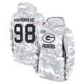 GB.Packers #98 Javon Hargrave Player Arctic Camo Salute to Service Hoodies Limited Game Gdoa Stitched Jerseys