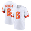 TB.Buccaneers #6 Baker Mayfield Player White '76 Home Game Gdoa Stitched Jerseys