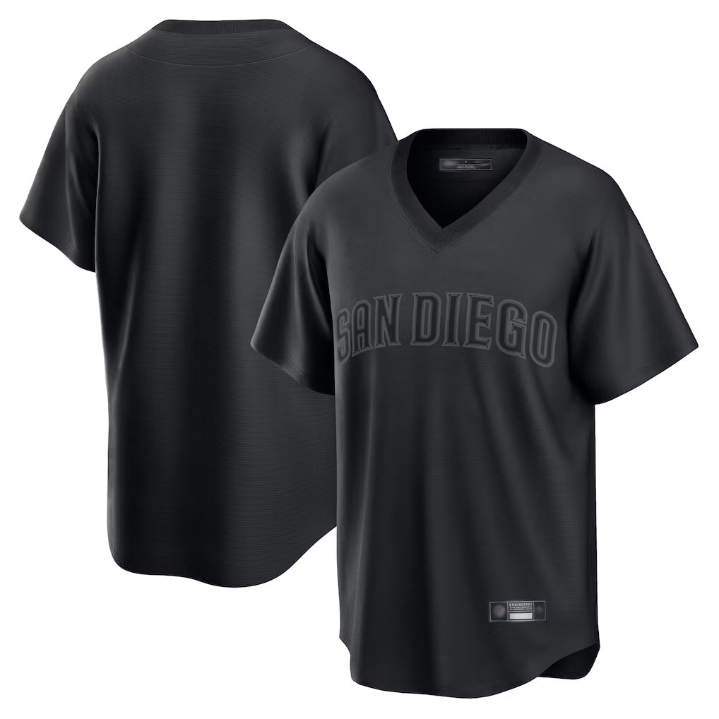 S.Diego Padres ## Diego Padres Blank Player Black Pitch Fashion Game T-shirt Fdoa Stitched Jerseys