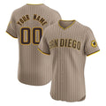 Custom S.Diego Padres Khaki Limited Elite Home Game Any Name & Number Gdoa Stitched Jerseys