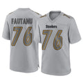 P.Steelers #76 Troy Fautanu Player Gray Atmosphere Fashion Home Game Gdoa Stitched Jerseys