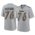P.Steelers #76 Troy Fautanu Player Gray Atmosphere Fashion Home Game Gdoa Stitched Jerseys