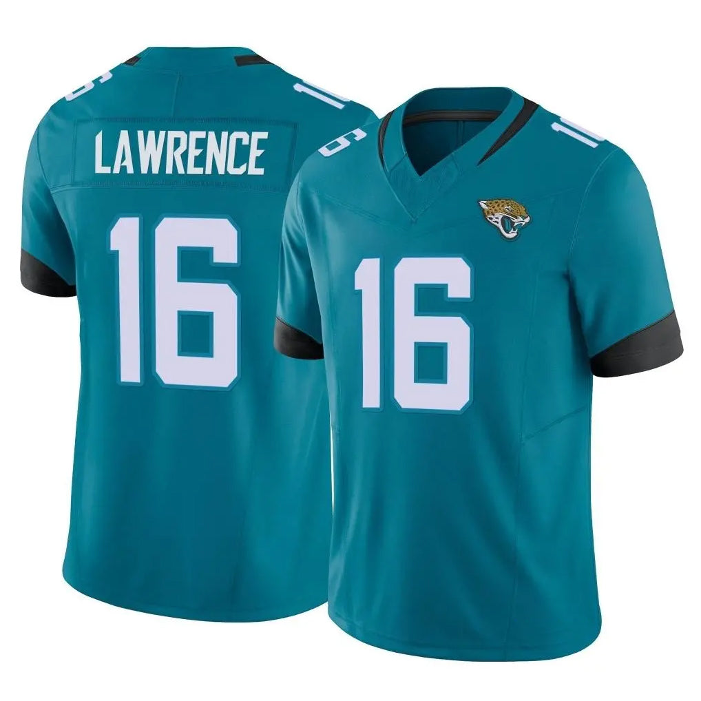 J.Jaguars #16 Trevor Lawrence Player Teal Vapor F.U.S.E. Limited Home Game Gdoa Stitched Jerseys