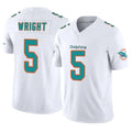 M.Dolphins #5 Jaylen Wright Player White Limited Vapor F.U.S.E. Home Game Gdoa Stitched Jerseys