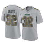 GB.Packers #32 MarShawn Lloyd Player Gray Atmosphere Fashion Home Game Gdoa Stitched Jerseys
