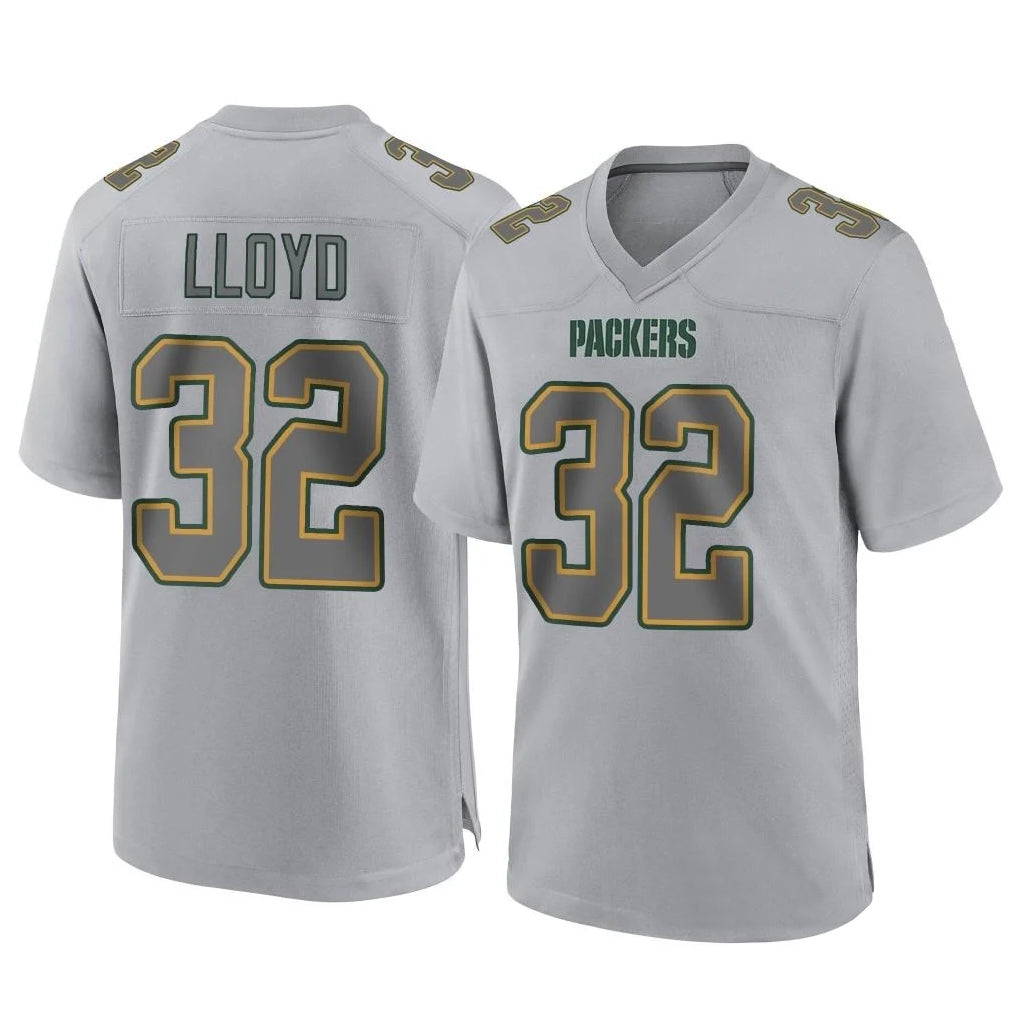 GB.Packers #32 MarShawn Lloyd Player Gray Atmosphere Fashion Home Game Gdoa Stitched Jerseys