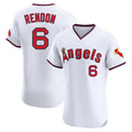 LA.Angels #6 Anthony Rendon Player White T-shirt Home Limited Elite Fdoa Stitched Jerseys