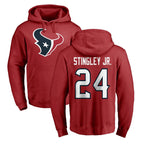 H.Texans #24 Derek Stingley Jr. Player Red Pro Line Pullover Hoodie Limited Game Gdoa Stitched Jerseys