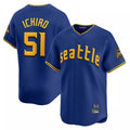 S.Mariners #51 Ichiro Suzuki Player Royal City Connect Home Limited Fdoa Stitched Jerseys
