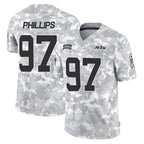 NY.Jets #97 Harrison Phillips Player Arctic Camo Salute to Service Limited Game Gdoa Stitched Jerseys