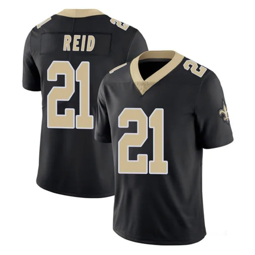 NO.Saints #21 Justin Reid Player Black Limited Vapor Untouchable Home Game Gdoa Stitched Jerseys