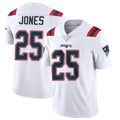 NE.Patriots #25 Marcus Jones Player White Vapor Untouchable Home Game Gdoa Stitched Jerseys