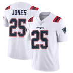 NE.Patriots #25 Marcus Jones Player White Vapor Untouchable Home Game Gdoa Stitched Jerseys