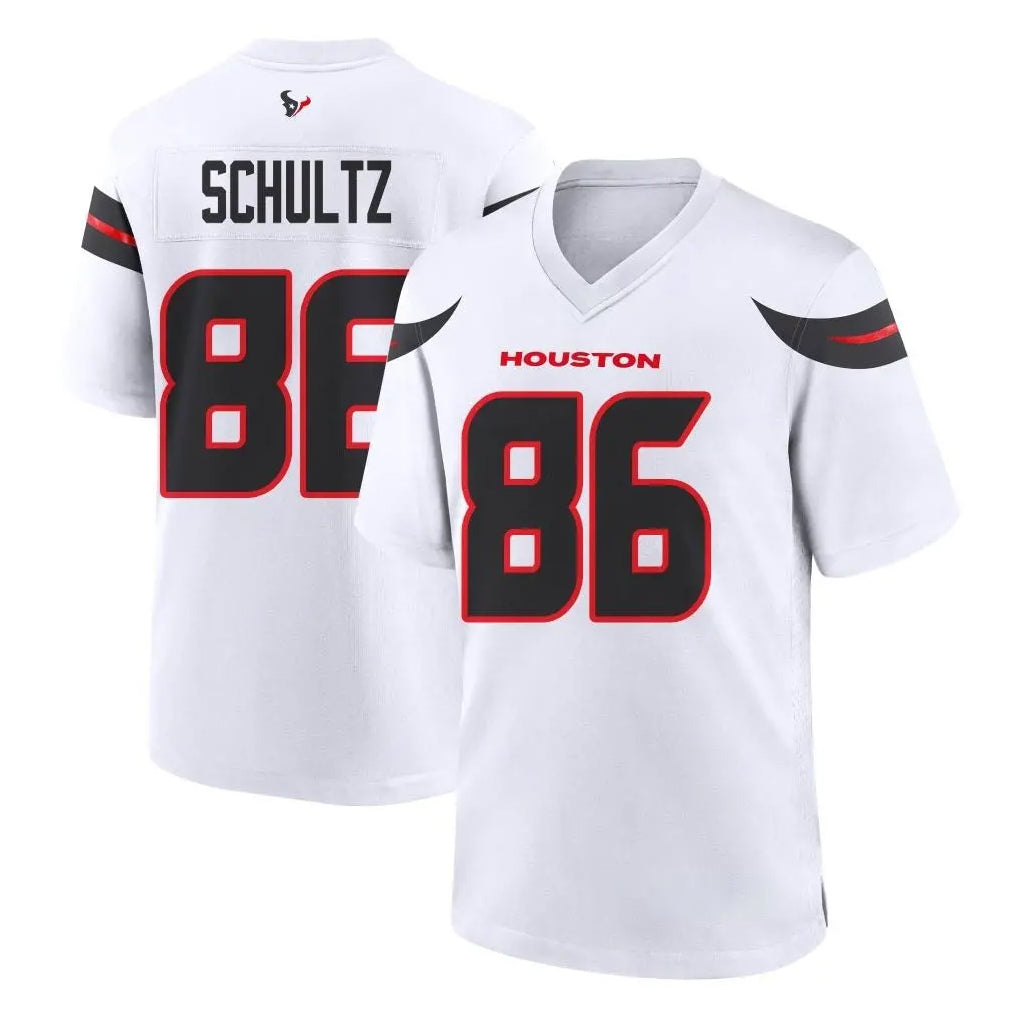 H.Texans #86 Dalton Schultz Player White Home Game Gdoa Stitched Jerseys