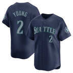 S.Mariners #2 Cole Young Player Navy Home Limited Fdoa Stitched Jerseys