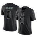 IN.Colts #0 Camryn Bynum Player Black Reflective Limited Game Gdoa Stitched Jerseys