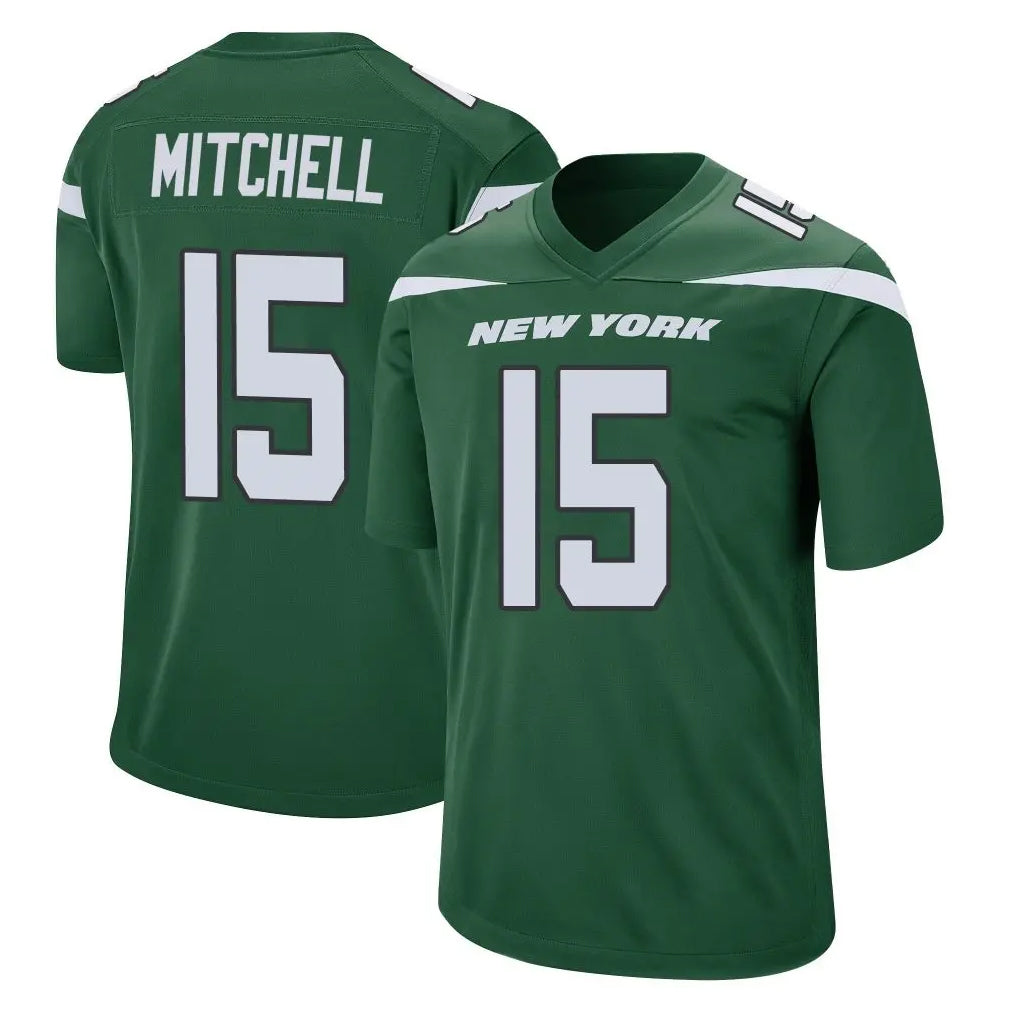 NY.Jets #15 Adonai Mitchell Player Green Home Game Gdoa Stitched Jerseys