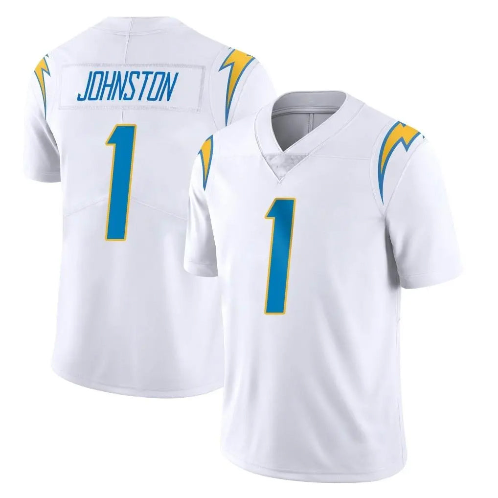 LA.Chargers #1 Quentin Johnston Player White Limited Vapor Untouchable Home Game Gdoa Stitched Jerseys