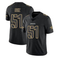 NO.Saints #51 Cesar Ruiz Player Black Impact Limited Home Game Gdoa Stitched Jerseys