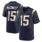 LA.Chargers #15 Ladd McConkey Player Navy Alternate Home Game Gdoa Stitched Jerseys
