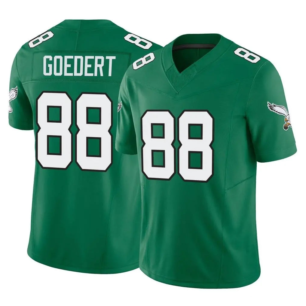 P.Eagles #88 Dallas Goedert Player Green Kelly Alternate Vapor F.U.S.E. Home Game Gdoa Stitched Jerseys