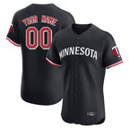 Custom M.Twins Black Limited Elite Home Game Any Name & Number Gdoa Stitched Jerseys
