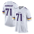 M.Vikings #71 Christian Darrisaw Player White Home Game Gdoa Stitched Jerseys