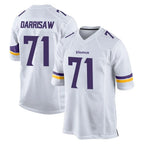 M.Vikings #71 Christian Darrisaw Player White Home Game Gdoa Stitched Jerseys
