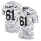 NY.Giants #61 John Michael Schmitz Jr. Player Arctic Camo Salute To Service Limited Game Gdoa Stitched Jerseys