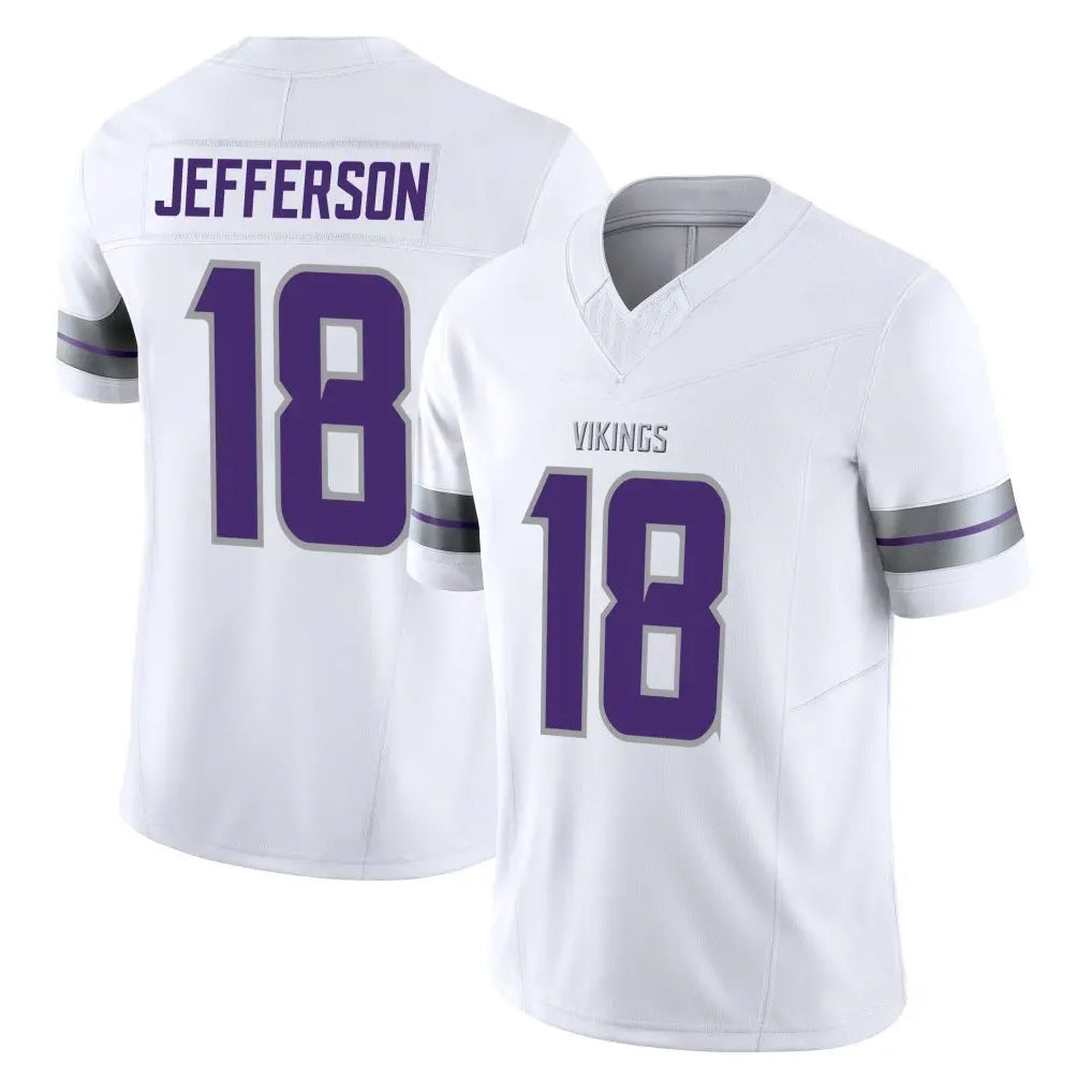 M.Vikings #18 Justin Jefferson Player White Limited Alternate Vapor F.U.S.E. Home Game Gdoa Stitched Jerseys