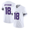M.Vikings #18 Justin Jefferson Player White Limited Alternate Vapor F.U.S.E. Home Game Gdoa Stitched Jerseys