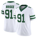 NY.Jets #91 Jowon Briggs Player White Legacy Limited Vapor F.U.S.E. Home Game Gdoa Stitched Jerseys