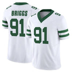 NY.Jets #91 Jowon Briggs Player White Legacy Limited Vapor F.U.S.E. Home Game Gdoa Stitched Jerseys