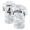 C.Bears #4 D'Andre Swift Player Arctic Camo Salute to Service Performance T-Shirt Limited Gdoa Stitched Jerseys